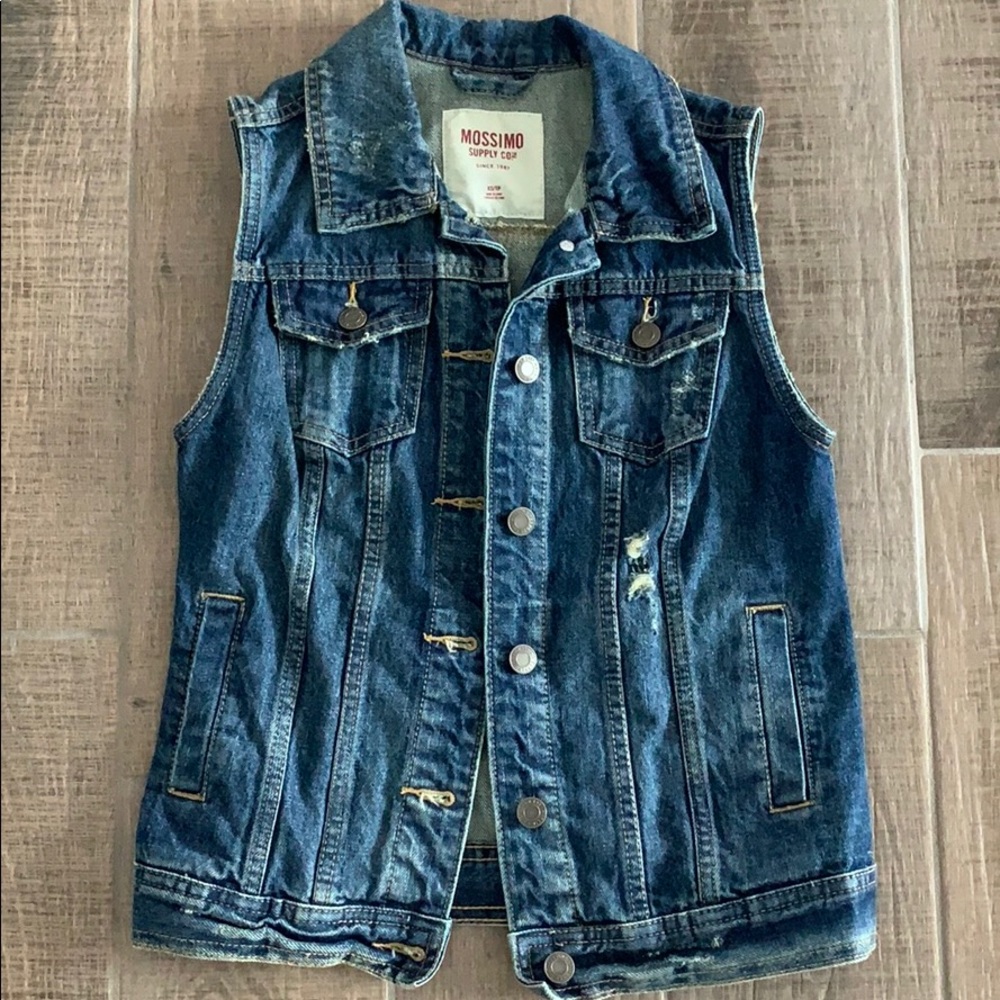 Sleeveless Denim Jacket